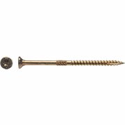 BIG TIMBER #9 x 3 In. Yellow Zinc Flat Head Wood Screw, 78PK 1YTX93